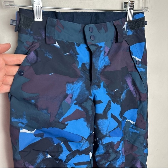 ❌SOLD❌Patagonia H2No Snow Pants Boy's Size 10/12 or Large Blue Adjustable Waist - Picture 4 of 11